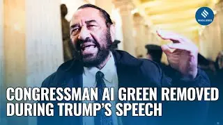 Texas Congressman AI Green Removed during Trump Address after Heckling US President Donald Trump