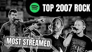100 most streamed rock songs of 2007