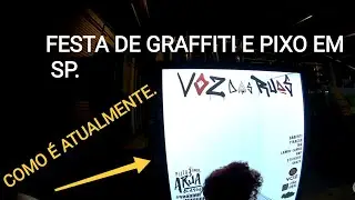 FESTA DE 3 ANOS DO PIZZA COM GRAFFITI. Muito pixo, graffiti , stickers e MC's.