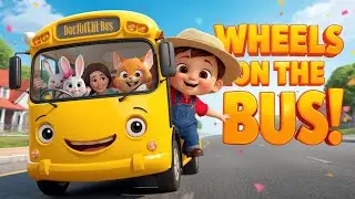 🚌🎶 Wheels on the Bus 2025 with Millo | Fun Kids Rhyme & Cute Animals! 😄🐰🐱