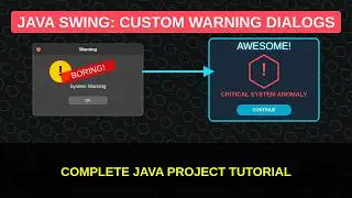Java Project - How To Make a Warning Dialog with Hexagon Grid Design [ Java Warning Message Box 5 ]