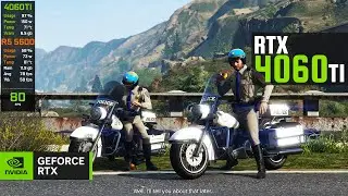 RTX 4060 TI & Ryzen 5 5600 | GTA V PC Enhanced Update | Ray Tracing ON | 4K, 1440p, 1080p