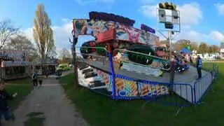 Lincoln UK Fun Fair walkthrough 360 - April 2023