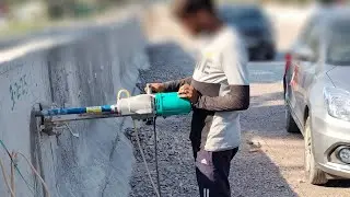 कोर कटिंग के लिए संपर्क करे 6307989498।लखनऊ #corecutting #flyover #pwd #construction #light #pole 