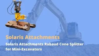Solaris Attachments Rabaud Cone Splitter for Mini-Excavators