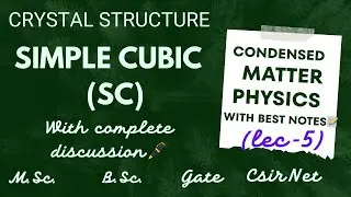 simple cubic structure in hindi | simple crystal structure in hindi | crystal structure bsc 3rd year
