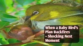 When a Baby Bird&rsquo;s Plan Backfires &ndash; Shocking Nest Moment