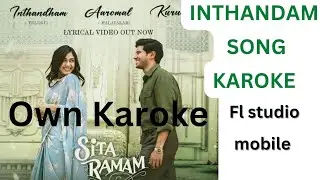INTHANDAM - Karoke|| Sitaramam|| Piano Karoke #dulqer #kurumugil #aaromal Karoke Piano Notes
