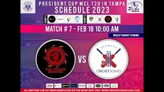 LIVE PRESIDENT CUP MCL T20 2023 MATCH#7 TEAM BERMUDA Vs  TRIAD DRAGONS