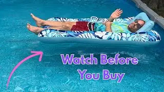 XL Pool Lounger float - can this hold a HEAVY 6ft tall man - full review