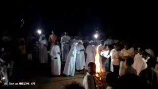 veill&eacute;e pascale chez nous &agrave; la paroisse St Robert de Kansele 🔥🔥