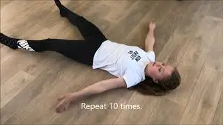 Sneeuwengel Oefening (Snow Angel Exercise)