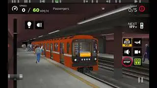Subway Simulator 3D Orange Line/Orbital Line 2-car Local Service to Observatory