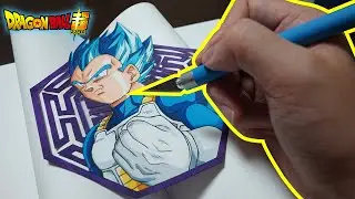 Drawing Dragon Ball Vegeta/ Super Saiyan Blue Evolution Vegeta / Speed Drawing Vegeta