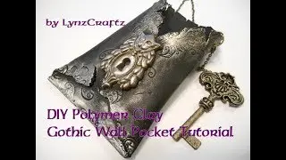 #diy  #polymerclay  Gothic Wall Pocket Free Tutorial