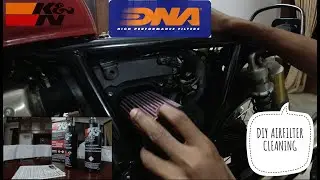 Cleaning my AIR FILTER FOR MY INTERCEPTOR 650||DNA AIRFILTER||CODE6||FASTTO