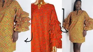 HOW TO CUT AND SEW THREE LAYERED FLARE SLEEVE