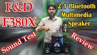 F&D F380X 2:1 BLUETOOTH SPEAKER REVIEW & SOUND TEST || F&D BLUETOOTH SPEAKER PRICE IN BD