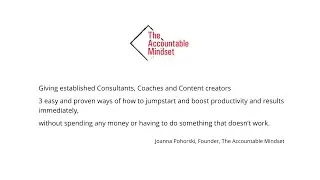 The Accountable Mindset - The Ultimate Accountability Checklist