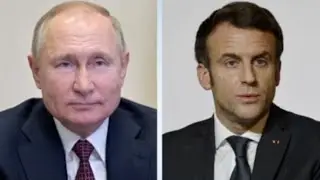 Macron flies to Moscow for talks with Putin