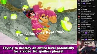 Failing to destroy an entire level in DK Bananza (stream archive)