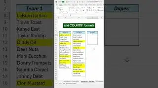 How to find and compare duplicates in Excel! #excel #duplicate #spreadsheet