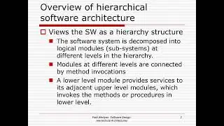 7-1 Hierarchical Architecture (Overview)