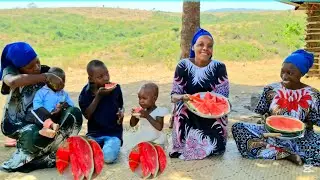 African Village Life/Quick & Easy Way to Cook Delicious Coconut Bread With Spiced Tea For Breakfast.
