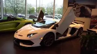 2019 Bianco Isi Lamborghini Aventador SVJ Coupe at Lamborghini Paramus