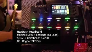 Headrush einmal mit Laney LFR-112 und einmal mit Celestion f12-x200