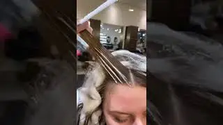 Balayage face frame technique