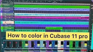 How to color in Cubase 11
