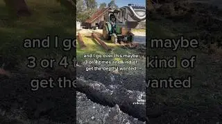 Trenching a water line for the Rv pad #rvlife #ranchprojects #rv #ranching