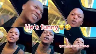 Oscar Mbo live on instagram making jokes with Sizwe
