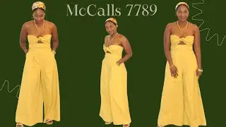 HOW TO MAKE AN ELEGANT JUMPSUIT FOR THE SUMMER | SEW WITH ME MC CALL'S 7789
