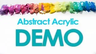 Rainbow! Abstract Acrylic Paint Demo