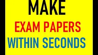 Make Examination question papers within seconds using free online tool- Chat GPT-