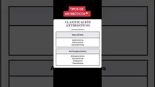 TIPOS DE ANTIBI&Oacute;TICOS
