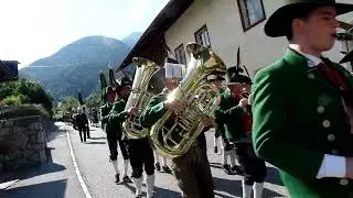 Kirchtag in Roppen am 15.8.2023 mit Prozession und Musikkapelle Roppen