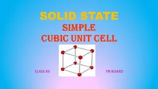 Solid State Class 12- Part 8| Simple cubic unit cell