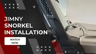 Jimny 2023 + model snorkel installation- Bumblebee by bluegarage