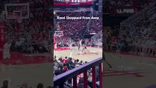 Reed Sheppard from deep #nba #basketball #houston #houstonrockets #reedsheppard #3pointer