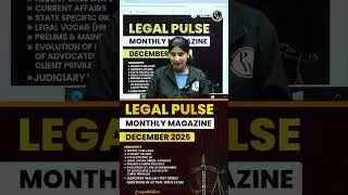 Monthly Legal Current Affairs 🔥| PW Legal Pulse #Shorts #LegalKnowledge #LegalNews #judiciarybypw