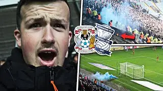 PYRO on FIRE & FANS RAGE at COVENTRY vs BIRMINGHAM