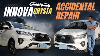 Innova Crysta Accidental Repair | Finest Paintjob On Innova Crysta | Pb7 Modifiers