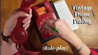 ASMR Request/Rotary phone dialing (Soft Spoken only) Roleplay/School bus announcement.