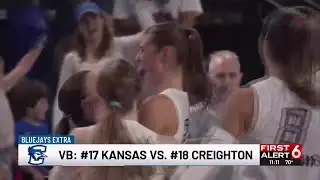 No. 18 Creighton sweeps No. 17 Kansas in top-25 rematch