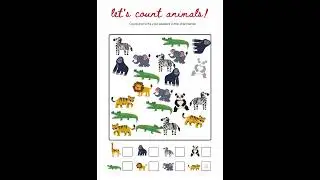 Dataman: Let's count Animals #shorts #trending #animals #maths #adventure #tiger #panda #crocodile