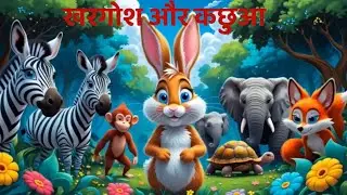 खरगोश और कछुआ | Hindi kahaniya | Rabbit and tortoise story Hindi