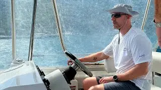 Captain Graham (officially certified) in the BVI with Offshore Sailing School